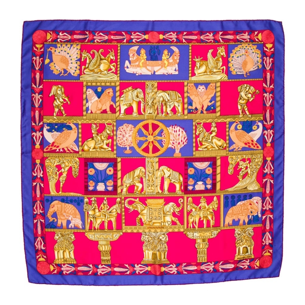 Hermès Torana Silk Scarf 90cm Very Good Used Condition